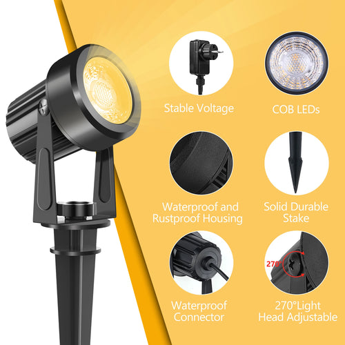 2/4/6/8/10 Lights Low Voltage Landscape Lighting 12V/27V Outdoor Lamp Garden Decoration Outdoor Lighting 800LM Landscape Light