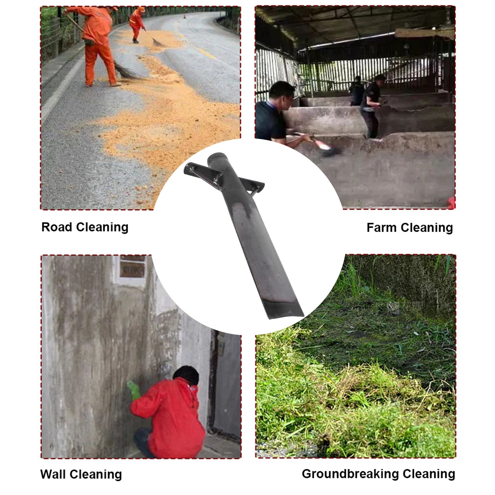 Manganese Steel Garden Spade Gardening Tool Agricultural Transplanting Shovel Gardening Shovel for Tree Planting & Transplanting