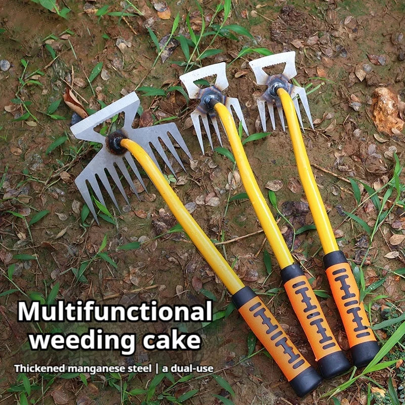Garden Weeder Tools Planting Digging Grass Shovel Rake Bonsai Vegetable Field Loosening Soil Plowing Gardening Hand Tools
